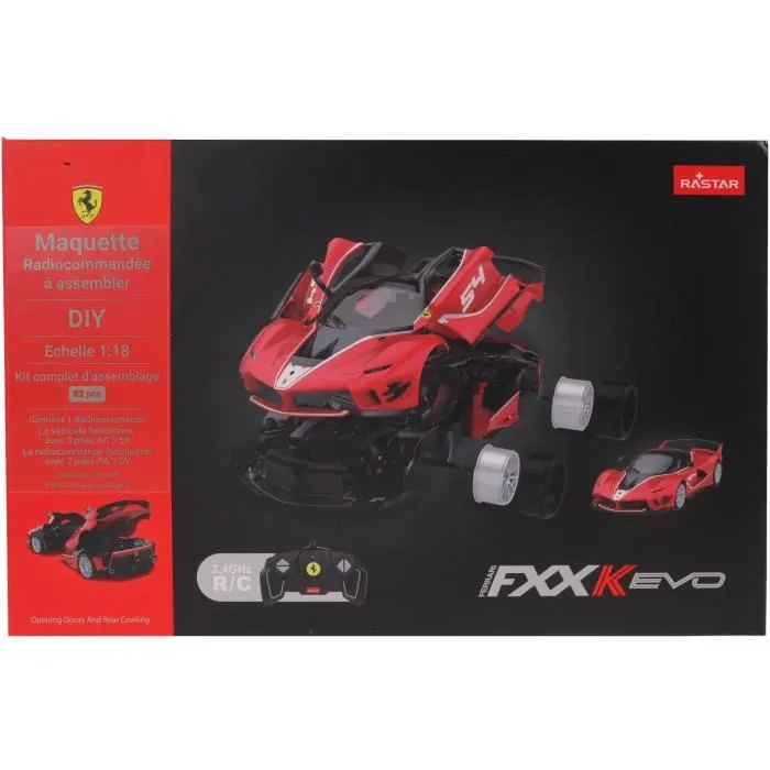 MGM TUR3301040956416 Kit de Montaje Ferrari FXX K Evo Coche Teledirigido Rojo 1/18 2
