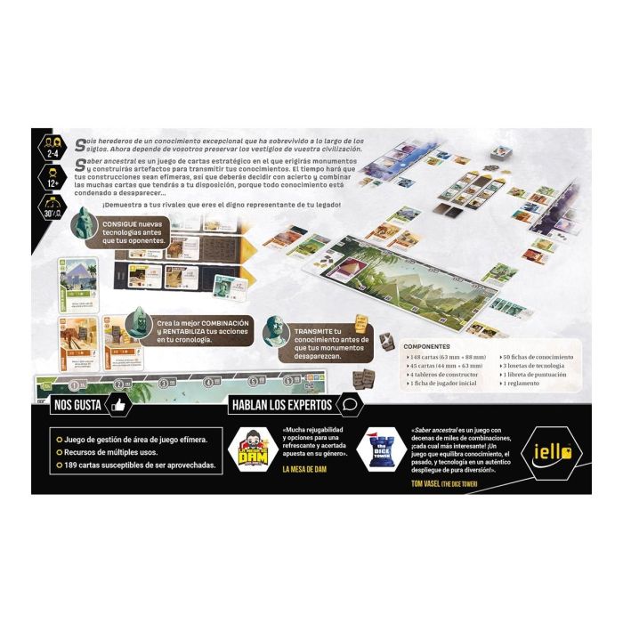 Devir Juego de Mesa Saber Ancestral Estratégico Motor de Cartas Temática Civilizaciones Español 2
