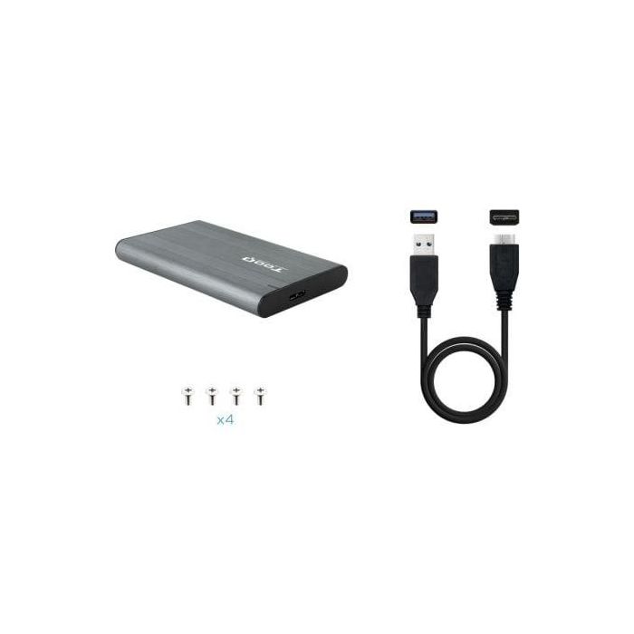 TooQ TQE-2503G Carcasa Externa para Disco Duro SSD 2.5" SATA III USB 3.2 Gen 1 Gris UASP hasta 2TB 3 TooQ TQE-2503G Carcasa Externa para Disco Duro SSD 2.5" SATA III USB 3.2 Gen 1 Gris UASP hasta 2TB 3