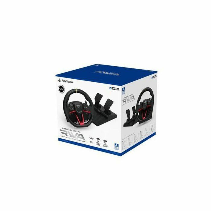 Hori Volante de Carreras HOR1732188381916 Inalámbrico Compatible PS5 PS4 PC Negro y Rojo