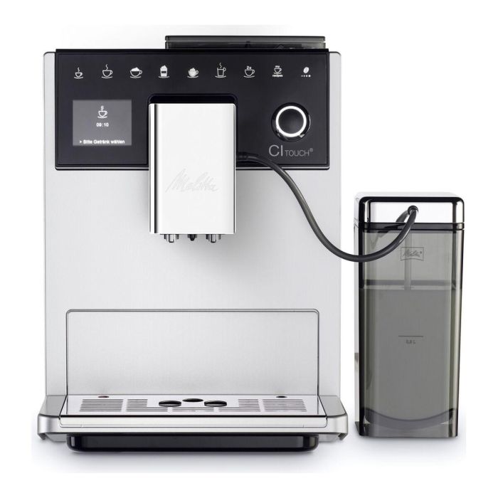 Melitta CI Touch F630-101 Cafetera Superautomática con Molinillo, Depósito Extraíble 1.8L, 2 Depósitos Granos, Pantalla Táctil, Plata Melitta CI Touch F630-101 Cafetera Superautomática con Molinillo, Depósito Extraíble 1.8L, 2 Depósitos Granos, Pantalla Táctil, Plata