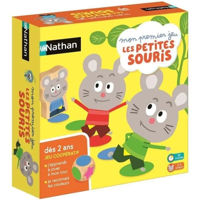 Nathan My First Game The Little Mice Juego de mesa infantil a partir de 2 años Nathan My First Game The Little Mice Juego de mesa infantil a partir de 2 años