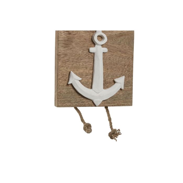 Decoración Colgante Home ESPRIT Blanco Natural Mediterráneo 15,5 x 4 x 80 cm (2 Unidades) 2