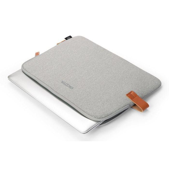 Dicota Skin URBAN sleeve, Funda de Neopreno y Poliéster Reciclado, Gris, para MacBook 14" 6