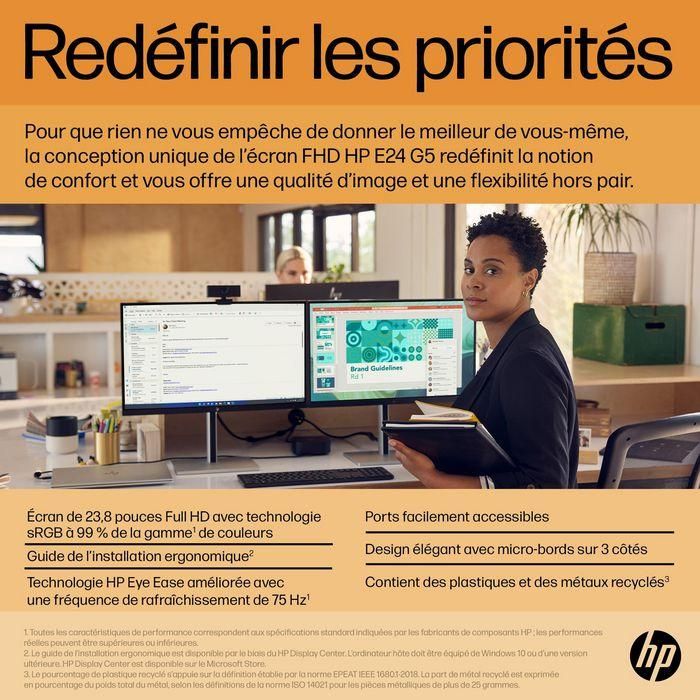 HP Monitor E24 G5 FHD