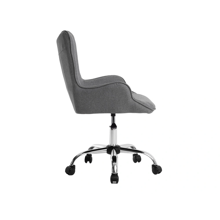 Q-connect Silla de Escritorio Mes Sina Base Metálica, Ruedas Premium, Altura Max 960 mm, Color Gris 2 Q-connect Silla de Escritorio Mes Sina Base Metálica, Ruedas Premium, Altura Max 960 mm, Color Gris 2