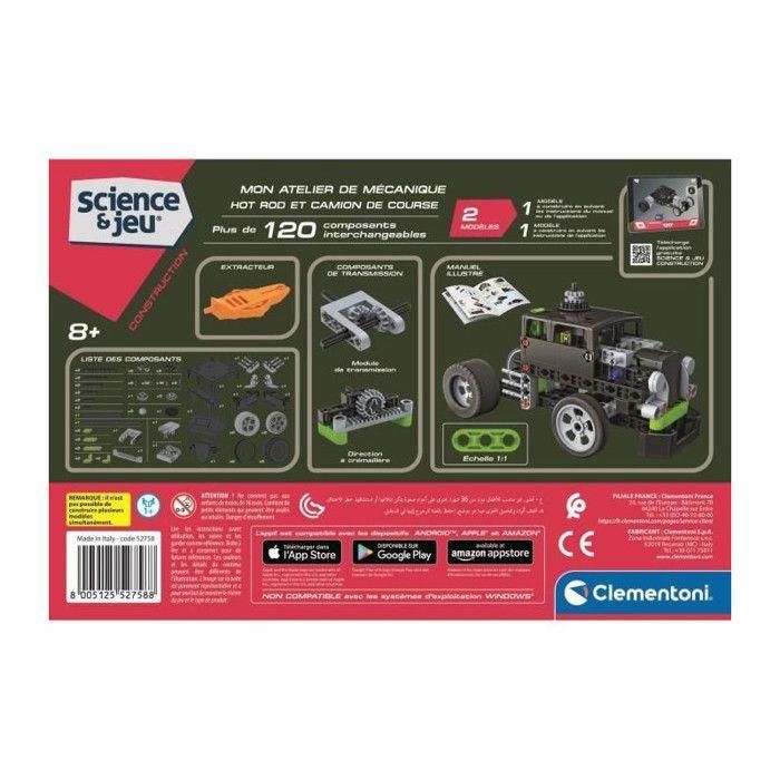 Clementoni AAAMR61632 - Taller Mecánico para Construir Hot Rods y Camiones 5