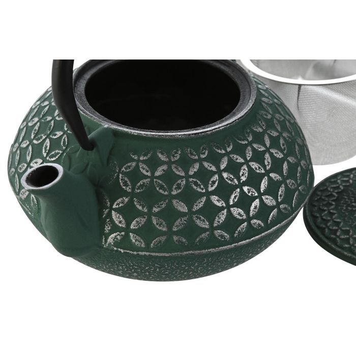 Tetera Oriental DKD Home Decor Verde Negro 16 x 16 x 18 cm 2 Tetera Oriental DKD Home Decor Verde Negro 16 x 16 x 18 cm 2