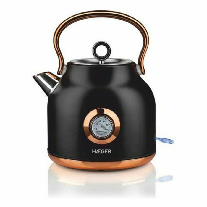 Hervidor y Tetera Eléctrica Haeger EK-22B.024A Negro Acero Inoxidable 2200 W 1,7 L Hervidor y Tetera Eléctrica Haeger EK-22B.024A Negro Acero Inoxidable 2200 W 1,7 L
