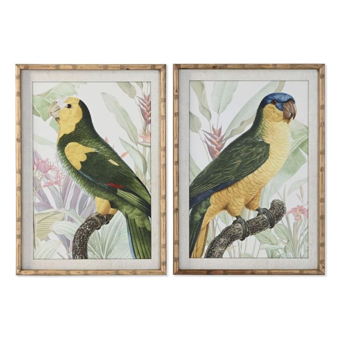 Cuadro Tropical DKD Home Decor Verde Amarillo 2.5 x 70 x 50 cm (2 Unidades) Cuadro Tropical DKD Home Decor Verde Amarillo 2.5 x 70 x 50 cm (2 Unidades)