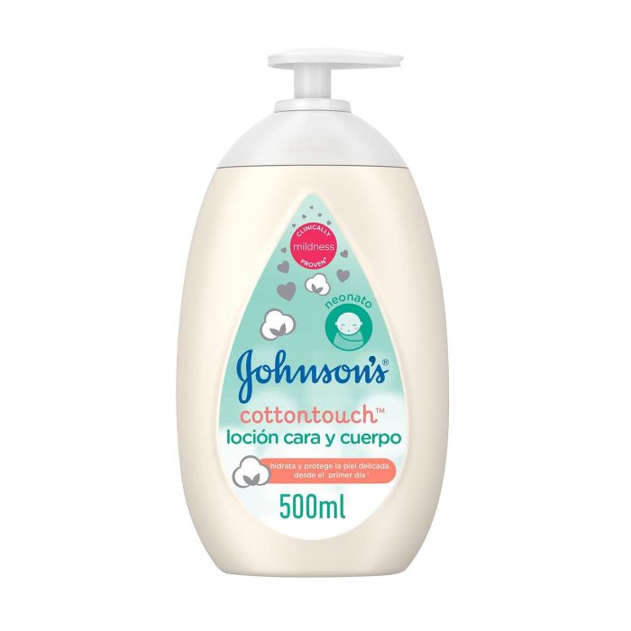 JOHNSONS Cotton Touch Loción para Cara y Cuerpo 500 ml