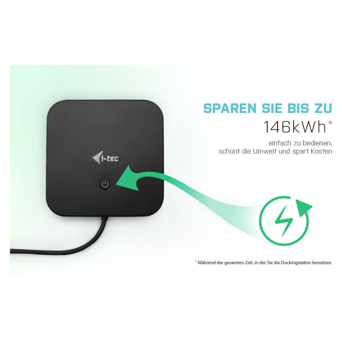 I-tec C31HDMIDPDOCKPD Docking Station USB-C/Thunderbolt, Doble Pantalla 4K/60Hz, Carga 100W, 6 Puertos USB 8