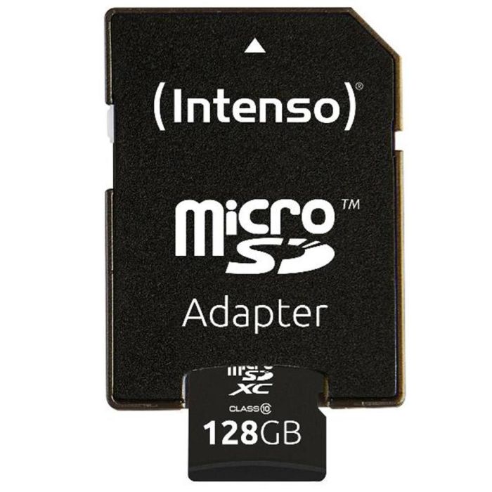 Intenso 3413491 Tarjeta MicroSDXC 128GB Clase 10 - 25 MB/s, Adaptador SD, Resistente a golpes, agua y temperatura 0 Intenso 3413491 Tarjeta MicroSDXC 128GB Clase 10 - 25 MB/s, Adaptador SD, Resistente a golpes, agua y temperatura 0