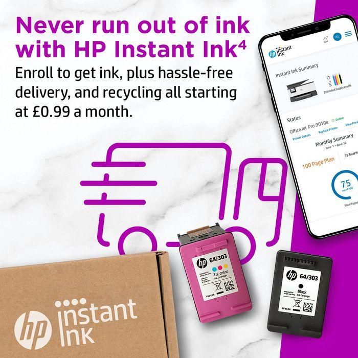 HP OfficeJet Pro 9010e All-in-One Printer, Print, 4800 x 1200 DPI, Copy, 600 x 600 DPI, Scan, 1200 x 1200 DPI, Fax, A4, Display, 2.7, Touch, 512MB 5
