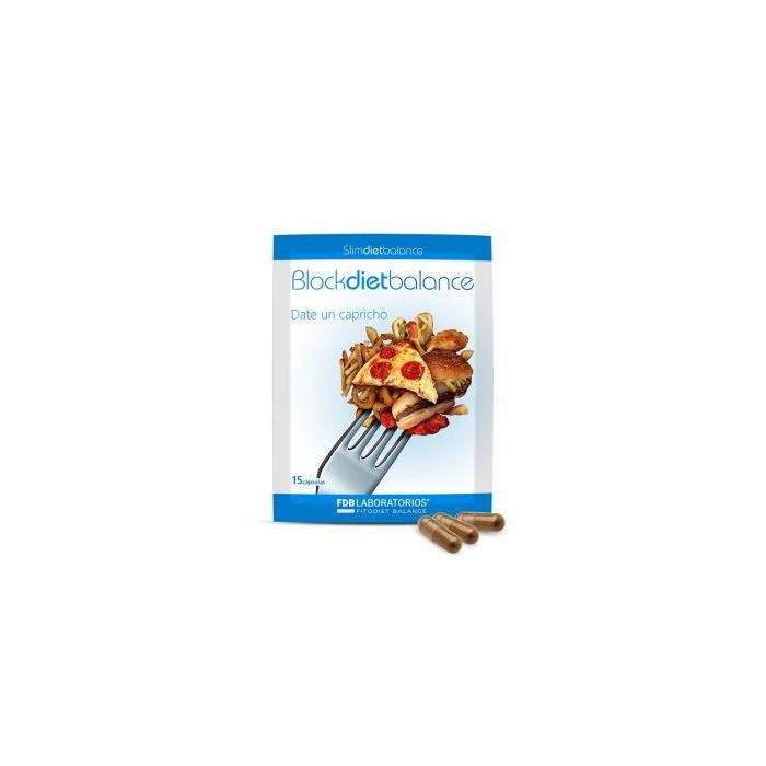 Blockdiet Balance, 15 Cápsulas para Disminuir Absorción de Carbohidratos con Faseolamina y Neopuntia