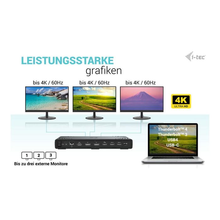 Funda para Teclado i-Tec C31TRIPLE4KDOCKPD Funda para Teclado i-Tec C31TRIPLE4KDOCKPD