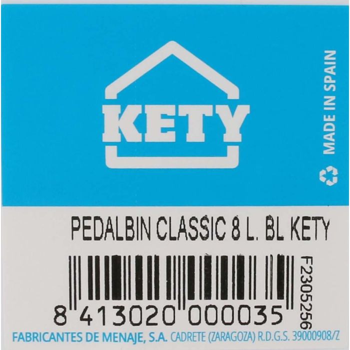Kety Cubo con Pedal 8 Litros con Cubeta Interior - 20 x 28 x 25 cm 1