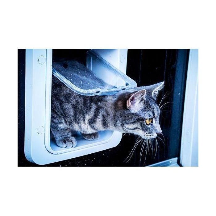 Sureflap Gatera Lector Microchip para Gatos Grandes y Perros Pequeños - Solapa Electrónica Anticolados con Memoria 32 Chips Blanca 2 Sureflap Gatera Lector Microchip para Gatos Grandes y Perros Pequeños - Solapa Electrónica Anticolados con Memoria 32 Chips Blanca 2