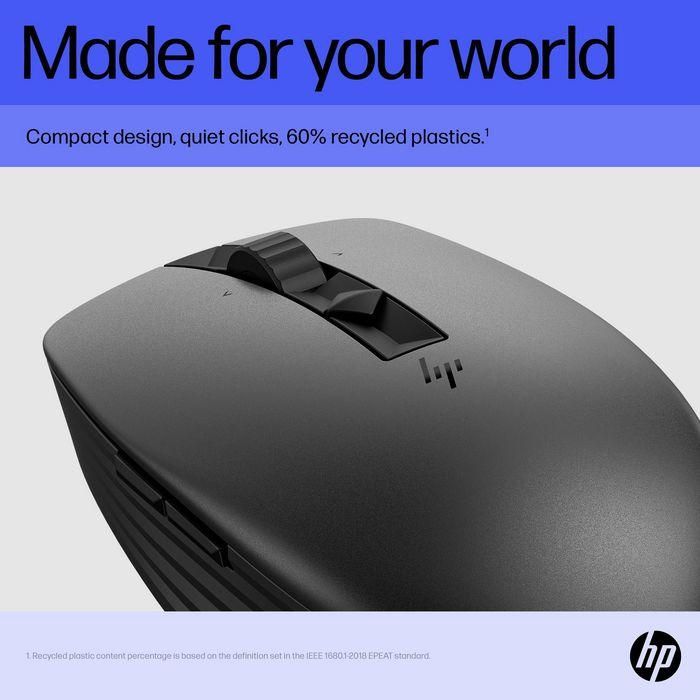 HP Ratón 715 Inalámbrico Multidispositivo 3000Dpi Recargable Negro 7