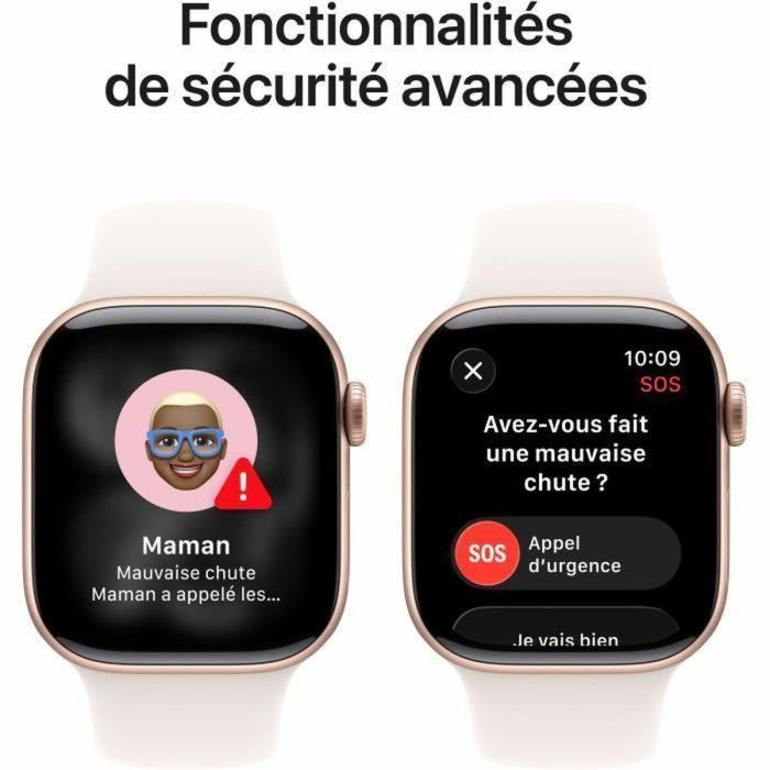 Apple Watch S11 Cellular 42mm Aluminium Rosegold con Correa Deportiva Rosa Pálido S/M 1
