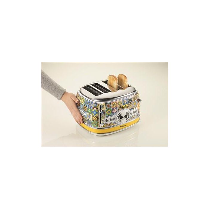 Ariete 156 POSITANO Tostador 4 Ranuras con Funciones Descongelar, Recalentar y Cancelar, 6 Niveles de Tueste, Bandeja Recogemigas 3 Ariete 156 POSITANO Tostador 4 Ranuras con Funciones Descongelar, Recalentar y Cancelar, 6 Niveles de Tueste, Bandeja Recogemigas 3