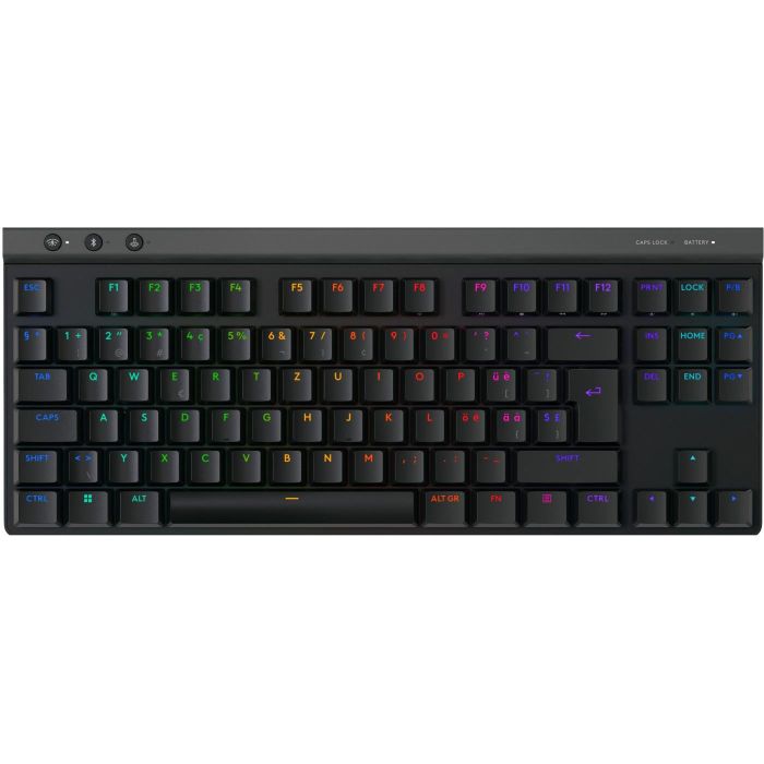 Logitech G515 LIGHTSPEED TKL Teclado Gaming Mecánico Inalámbrico RF + Bluetooth QWERTZ RGB Negro