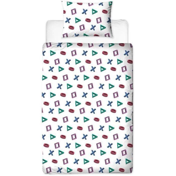 Playstation PLA3700891712521 Juego de Cama Reversible de Microfibra - 1 Funda Nórdica 140x200 cm + 1 Funda Almohada 63x63 cm 3