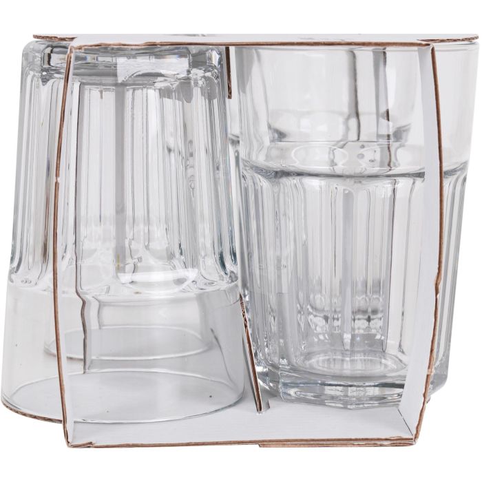 Lav Set 4 Vasos 365cc Aras 8.3x8.3x12cm (12 Cajas)