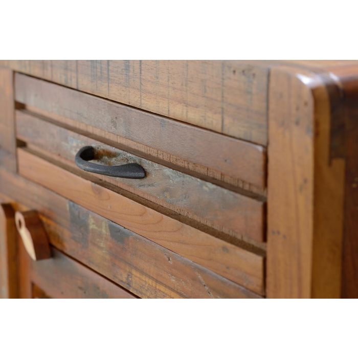 Giner y Colomer Cómoda Madera Reciclada Multicolor 2 Puertas 2 Cajones 4 Giner y Colomer Cómoda Madera Reciclada Multicolor 2 Puertas 2 Cajones 4