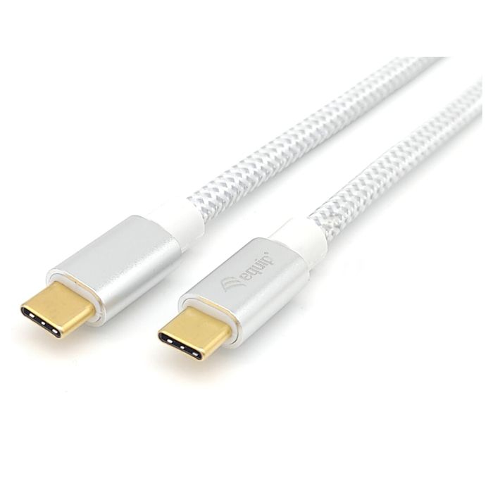 EQUIP Cable USB-C 3.2 Gen 2 a USB-C 1m 100W 4K/60Hz Blanco EQUIP Cable USB-C 3.2 Gen 2 a USB-C 1m 100W 4K/60Hz Blanco