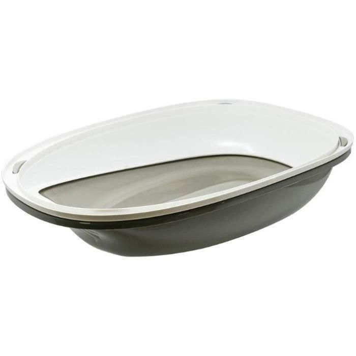AIME Caja de arena ovalada con borde extraíble - 57 x 40 x 19 cm - Para gatos 3 AIME Caja de arena ovalada con borde extraíble - 57 x 40 x 19 cm - Para gatos 3