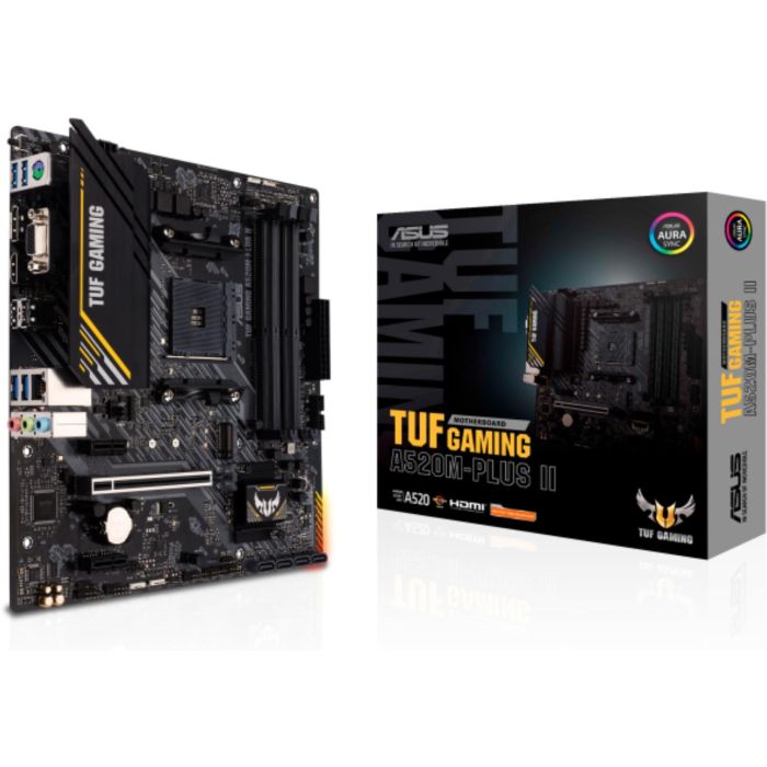 ASUS TUF GAMING A520M-PLUS II Placa Base Micro ATX para AMD Ryzen, Socket AM4, DDR4, 128GB RAM 0 ASUS TUF GAMING A520M-PLUS II Placa Base Micro ATX para AMD Ryzen, Socket AM4, DDR4, 128GB RAM 0