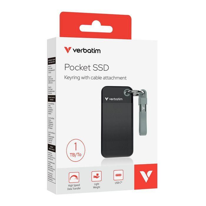 Disco Duro Externo Verbatim 32190 1 TB SSD De bolsillo 1 Disco Duro Externo Verbatim 32190 1 TB SSD De bolsillo 1