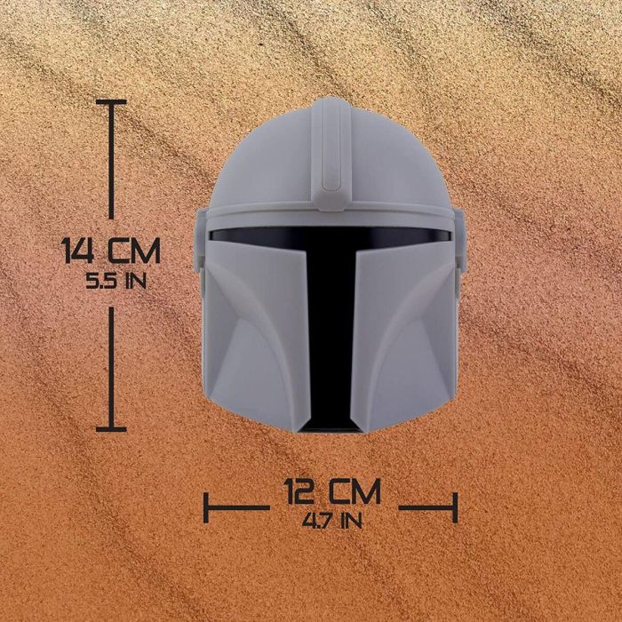 Paladone Lámpara Star Wars The Mandalorian - Casco con Luz, Funciona con Baterías AAA o USB 5 Paladone Lámpara Star Wars The Mandalorian - Casco con Luz, Funciona con Baterías AAA o USB 5