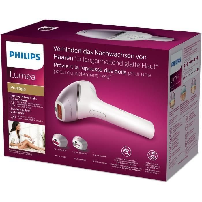Dispositivo de depilación láser e IPL Philips blanco/gris - BRI940/00 2 Dispositivo de depilación láser e IPL Philips blanco/gris - BRI940/00 2
