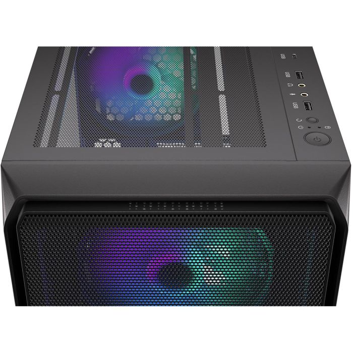 ENDORFY Arx 500 ARGB TG Black PC Gaming ATX micro ATX ITX - Caja de Ordenador con Vidrio Templado y Ventiladores ARGB 13
