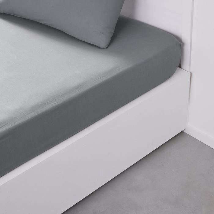 Cubierta de draf Teday Essential - 140 x 200+30 cm - 2 personas - 100% uni algodón - acero 2 Cubierta de draf Teday Essential - 140 x 200+30 cm - 2 personas - 100% uni algodón - acero 2