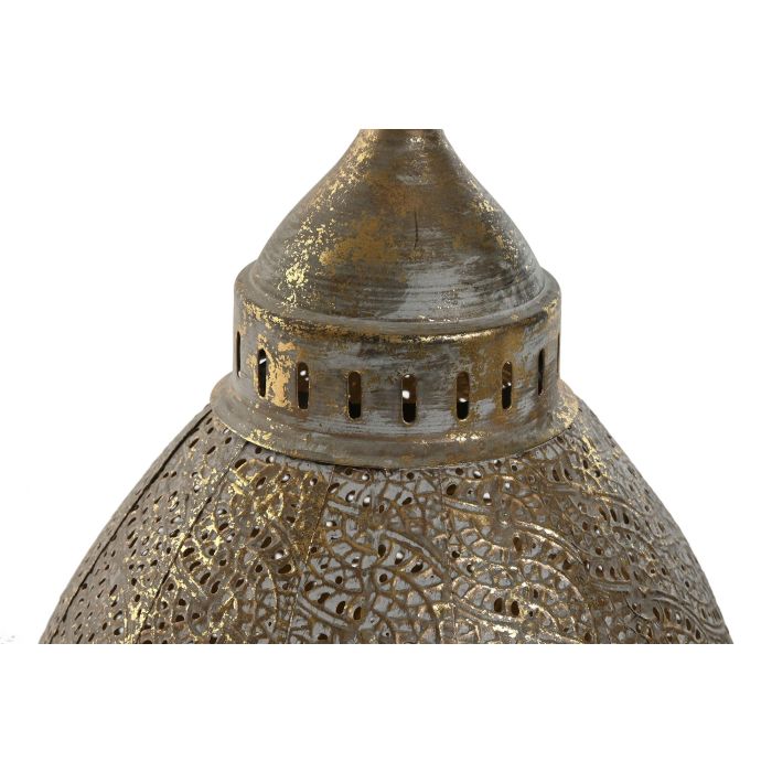 DKD Home Decor Portavela Árabe Dorado Metal Set de 3 Piezas 23 x 34 x 23 cm 1