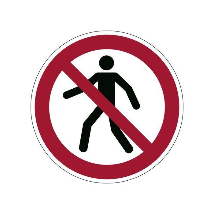 Marcaje Seguridad Durable Autoadhesivo Prohibido Peatones