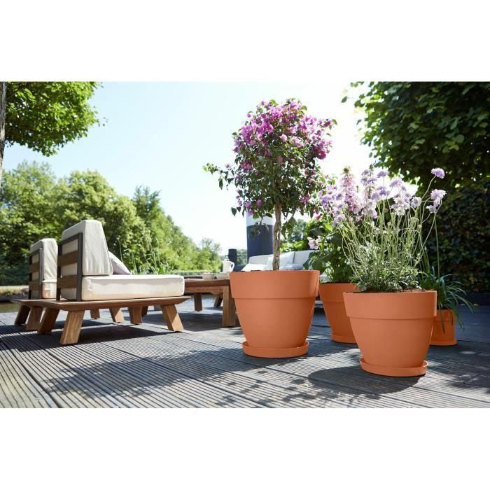 Jardinera Redonda Elho Vibia Campana 55 - Marrón - Ø 55 x H 47 cm - exterior - 100% reciclado 5 Jardinera Redonda Elho Vibia Campana 55 - Marrón - Ø 55 x H 47 cm - exterior - 100% reciclado 5
