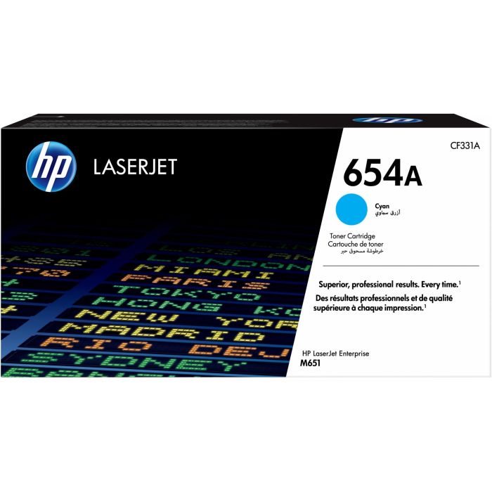HP 654A Toner Cyan Original LaserJet 15000 Páginas Cartucho de Tinta