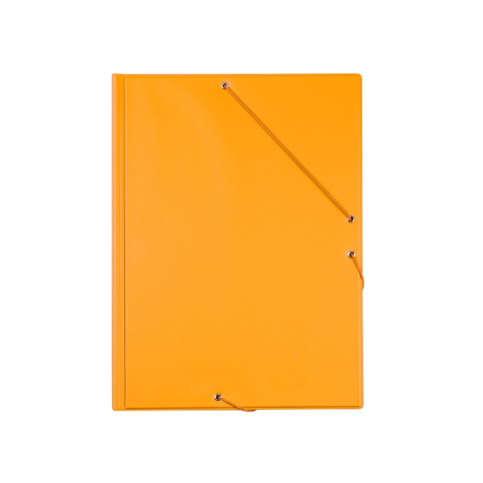 Liderpapel Carpeta Tres Solapas Folio Cartón Forrado PVC Color Naranja 1