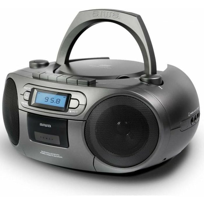 Radio Cassette Aiwa BBTC-550MG Bluetooth Gris 9 Radio Cassette Aiwa BBTC-550MG Bluetooth Gris 9