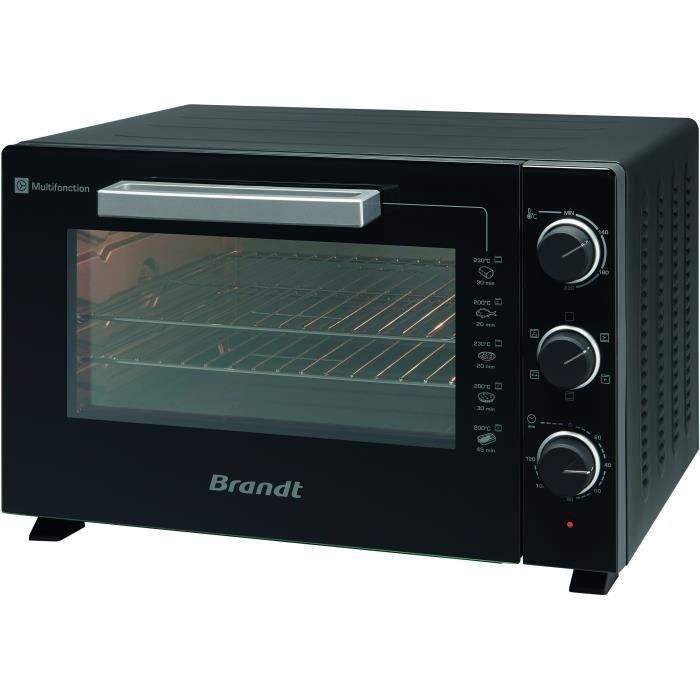 BRANDT FC469MUB - Mini-Horno 46 litros - 1800W - Multifunción - Termostato regulable 230°C - Temporizador 120min - Aluminio - Negro 2 BRANDT FC469MUB - Mini-Horno 46 litros - 1800W - Multifunción - Termostato regulable 230°C - Temporizador 120min - Aluminio - Negro 2