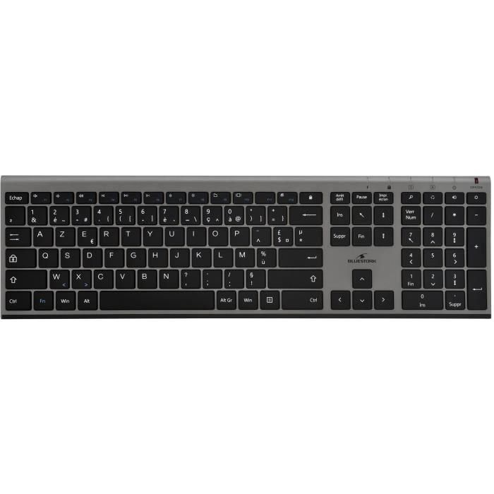 Teclado + mouse - BLUESTORK - inalámbrico - Grapheme - Negro - PACK-WL-PC-BK / FR 1