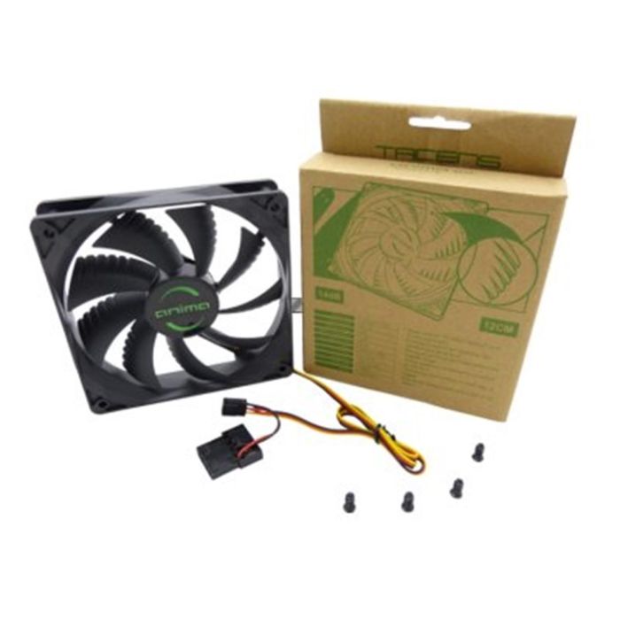 VENTILADOR 12CM ANIMA 1.200RPM NEGRO 1 VENTILADOR 12CM ANIMA 1.200RPM NEGRO 1