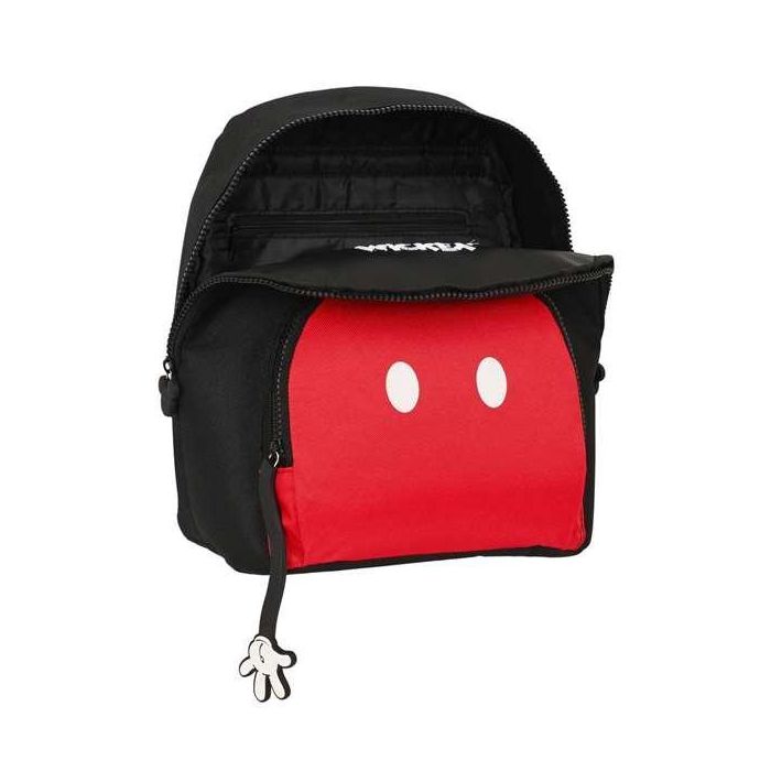 Mochila Casual Mickey Mouse Clubhouse Mickey mood Rojo Negro 13 L