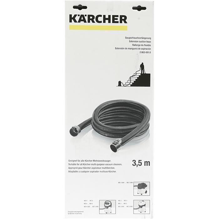 Karcher 2.863-305.0 - Prolongación de manguera de aspiración 3,5 m 3 Karcher 2.863-305.0 - Prolongación de manguera de aspiración 3,5 m 3