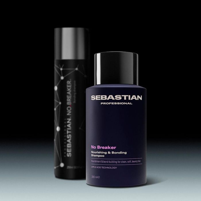 Sebastian Professionals NO.BREAKER Champú Profesional Nutre, Fortalece y Limpia Cabello Débil y Frágil con Tecnología de Ácido de Manzana - 1000 ml
