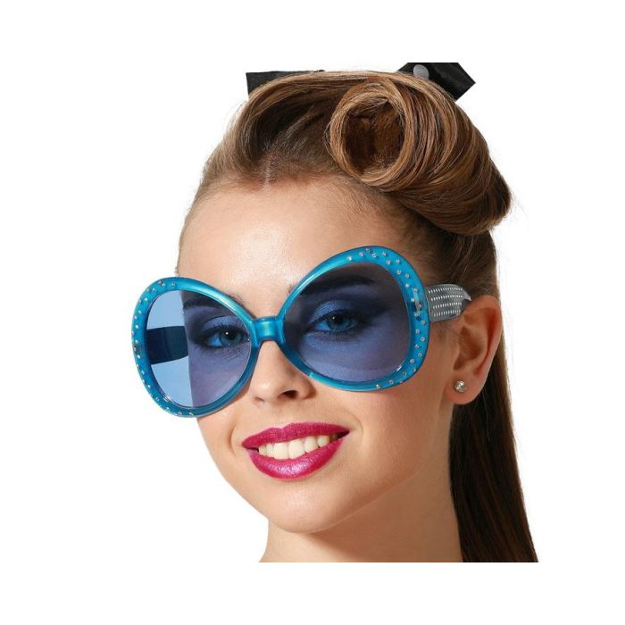 Gafas Con Brillantes Azul Mujer Adulto